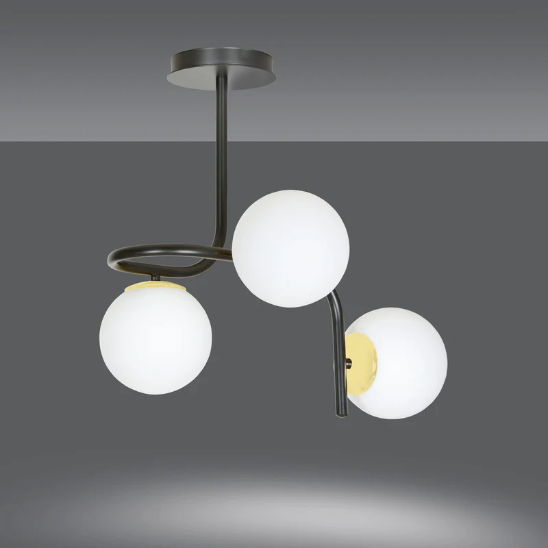 Plafonnier Design Noir