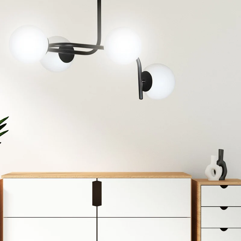 Luminaire Boule Verre Blanc