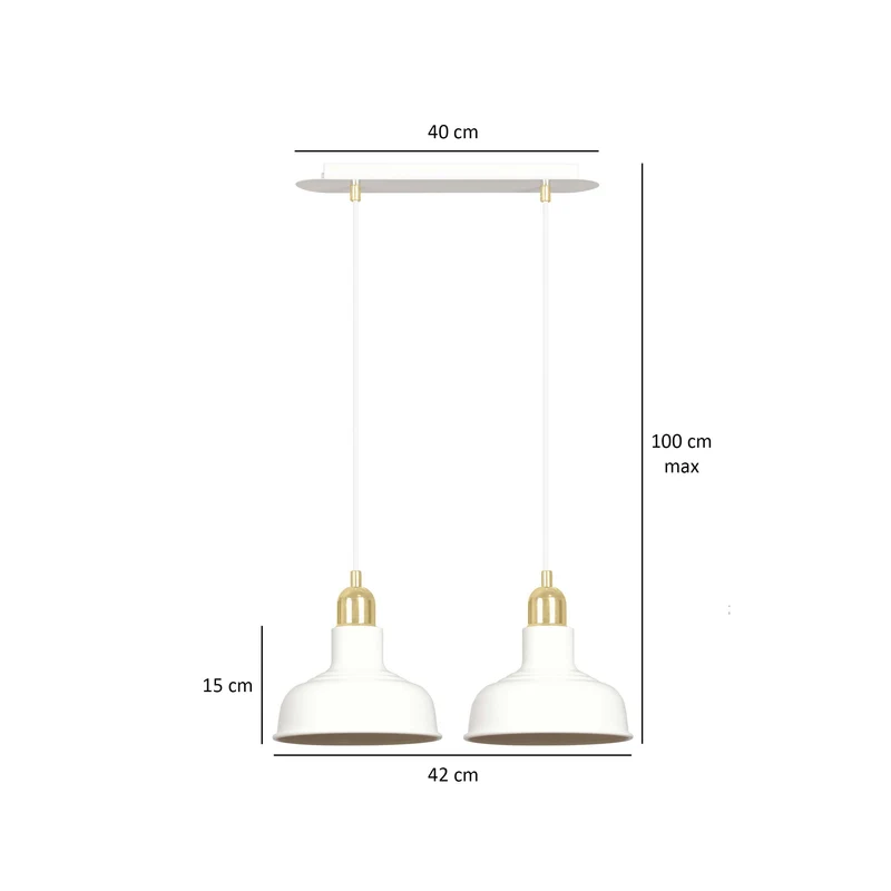 Luminaire Suspension Double