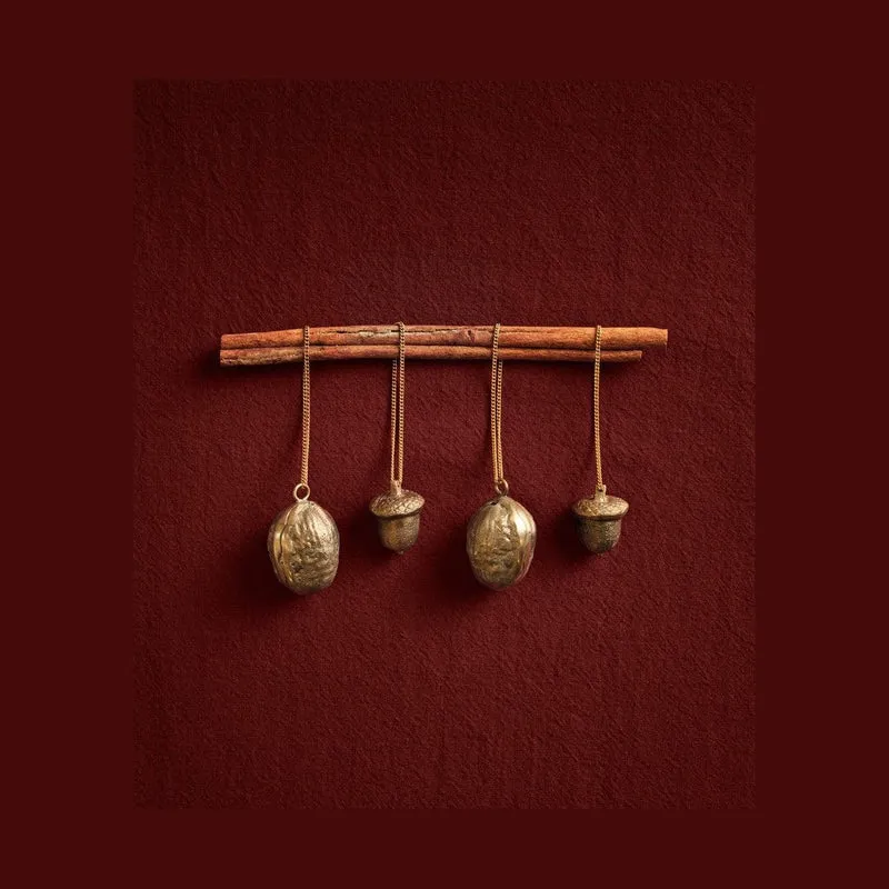 Ferm Living Walnut Ornaments - Set of 2