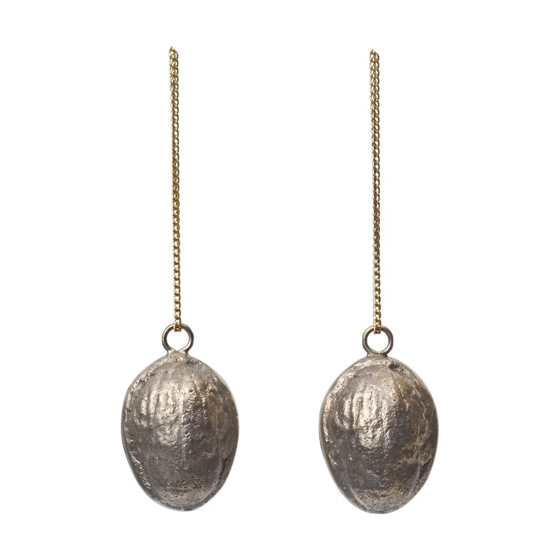 Ferm Living Walnut Ornaments - Set of 2