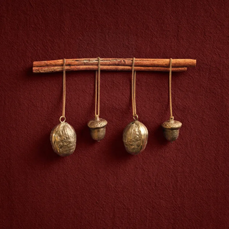Ferm Living Walnut Ornaments - Set of 2