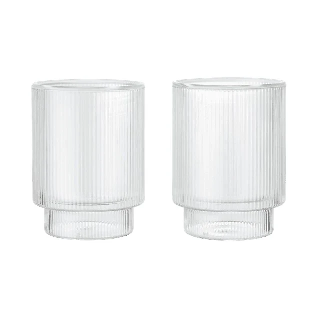 Ferm Living Ripple Thermal Glasses - Set of 2