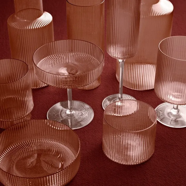 Ferm Living Ripple Highball Glasses - Set of 2