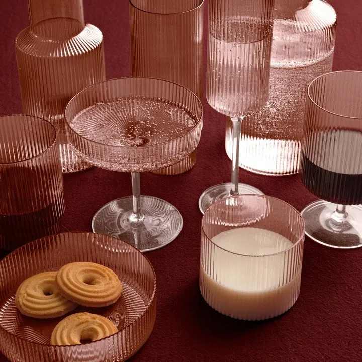 Ferm Living Ripple Highball Glasses - Set of 2