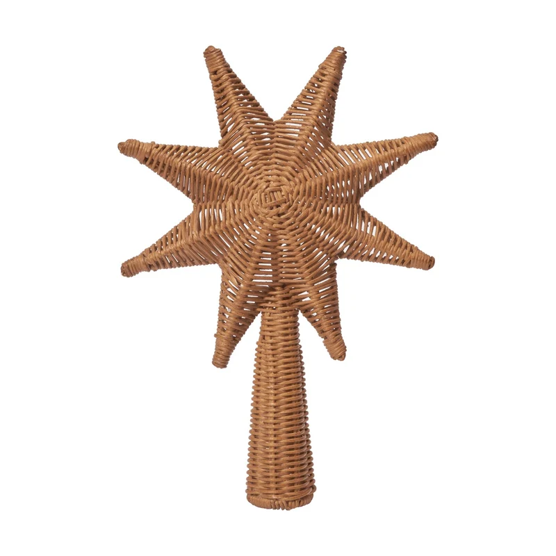 Ferm Living Rattan Christmas Tree Top Star