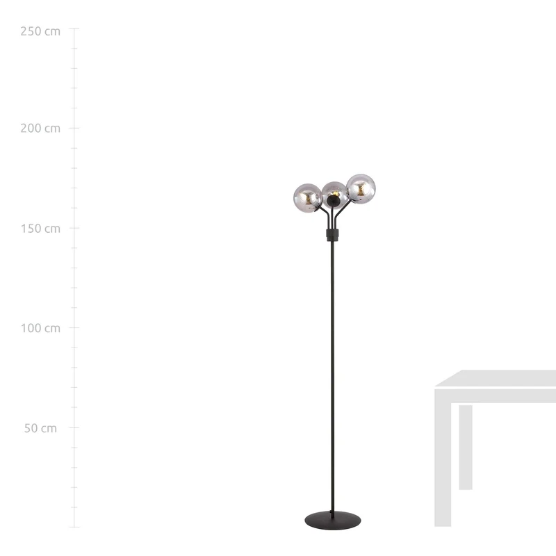 Lampadaire Boule Verre