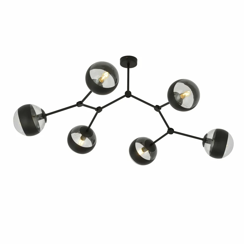Plafonnier Moderne Noir