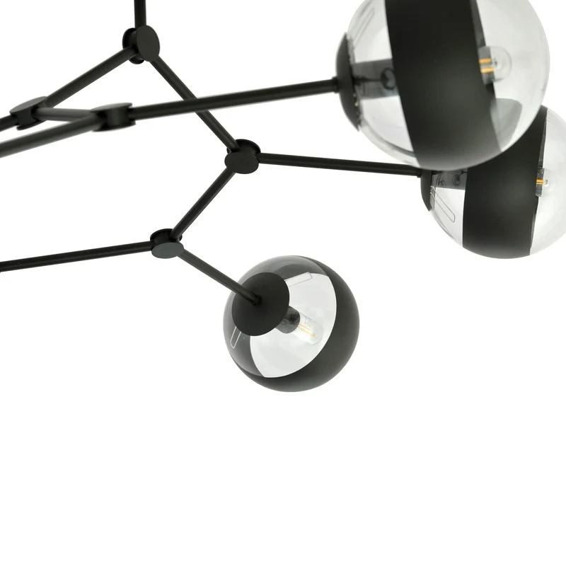 Plafonnier Moderne Noir