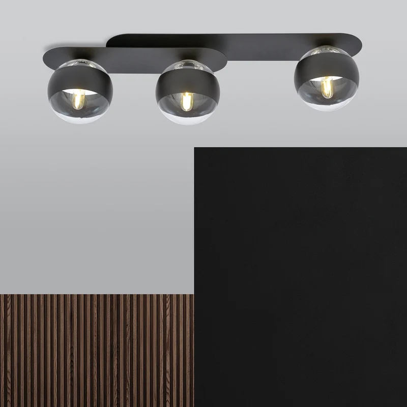 Grand Plafonnier Noir