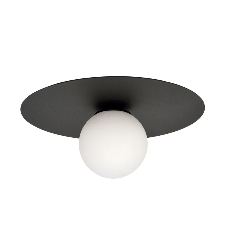 Plafonnier Noir Rond