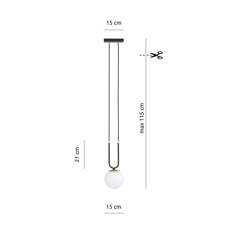 Suspension Boule Verre Blanc Design