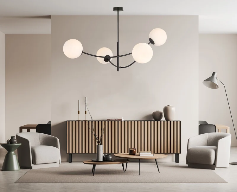 Lustre Opaline Art Déco