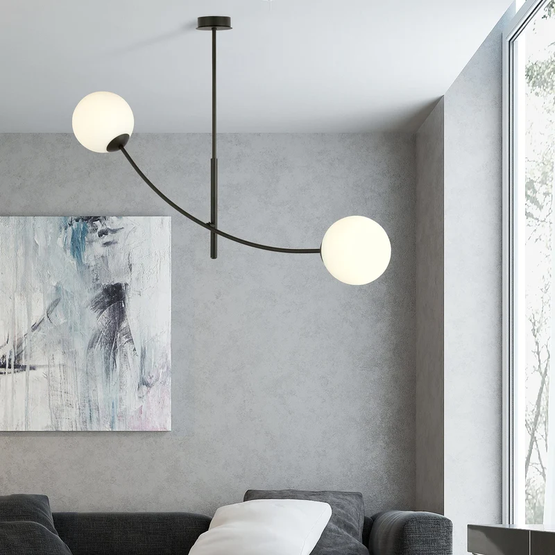 Suspension Opaline Blanche
