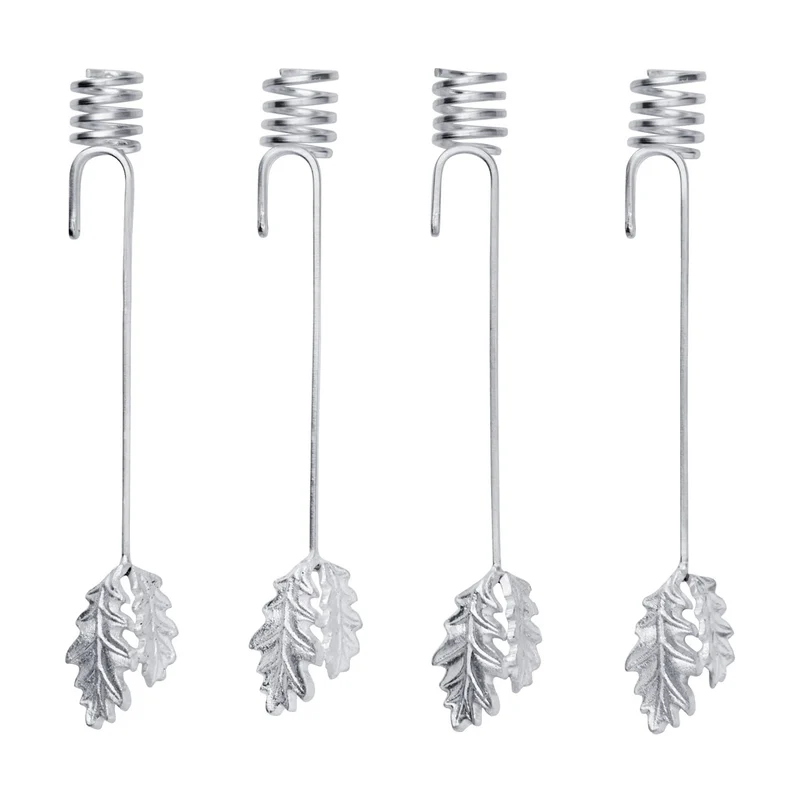 Ferm Living Oak Leaf Christmas Tree Candle Holders - Set of 4