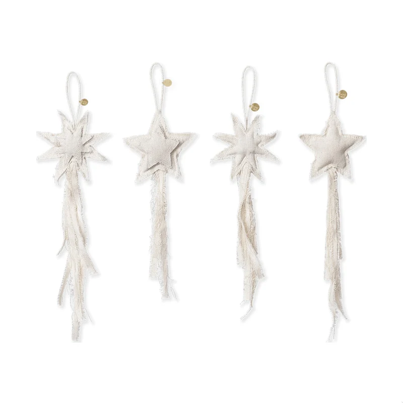 Ferm Living Vela Star Ornaments - Set of 4