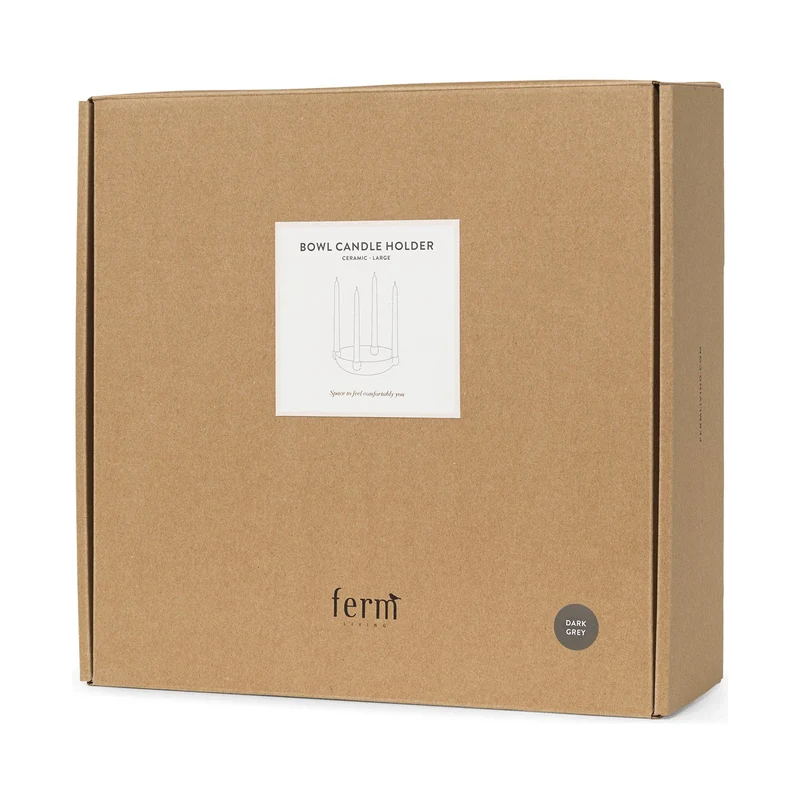 Ferm Living Bowl Candle Holder - Large - Ceramic