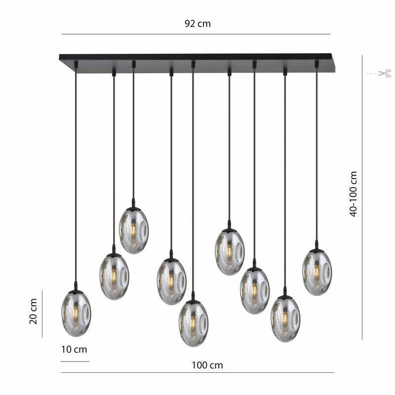Suspension Goutte Verre