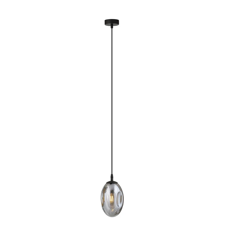 Suspension Boule Verre Argent