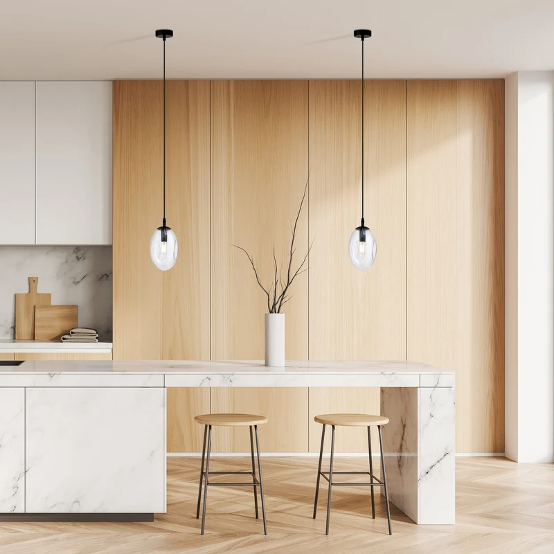 Suspension Luminaire Boule Transparente