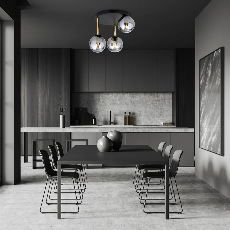Plafonnier Gris Anthracite