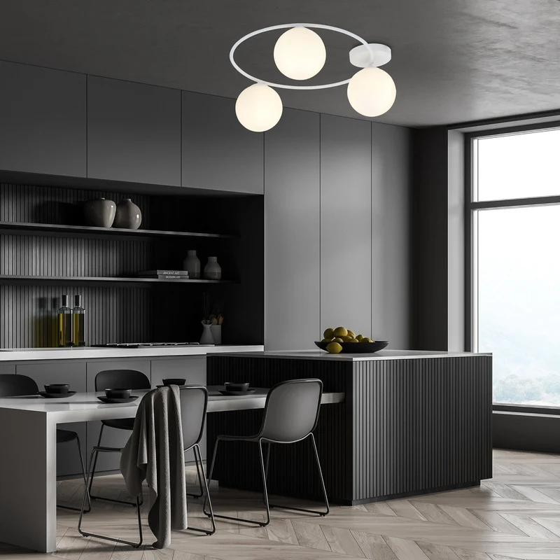 Lampe Blanche Plafond