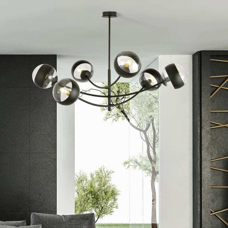 Plafonnier Suspendu Noir