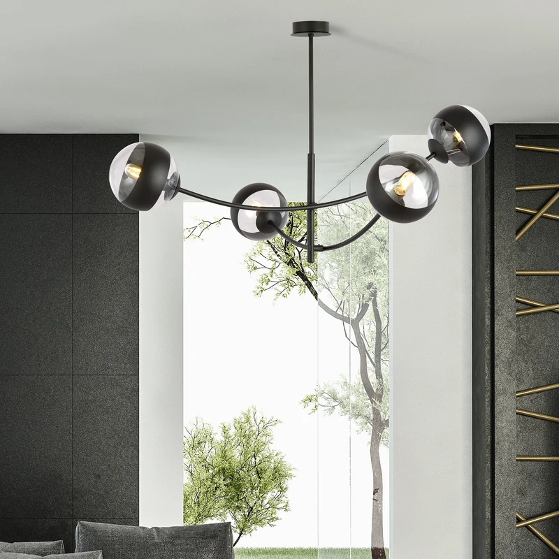 Suspension Luminaire Design Noir