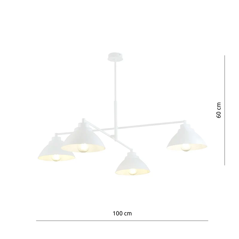 Lustre En Fer Blanc