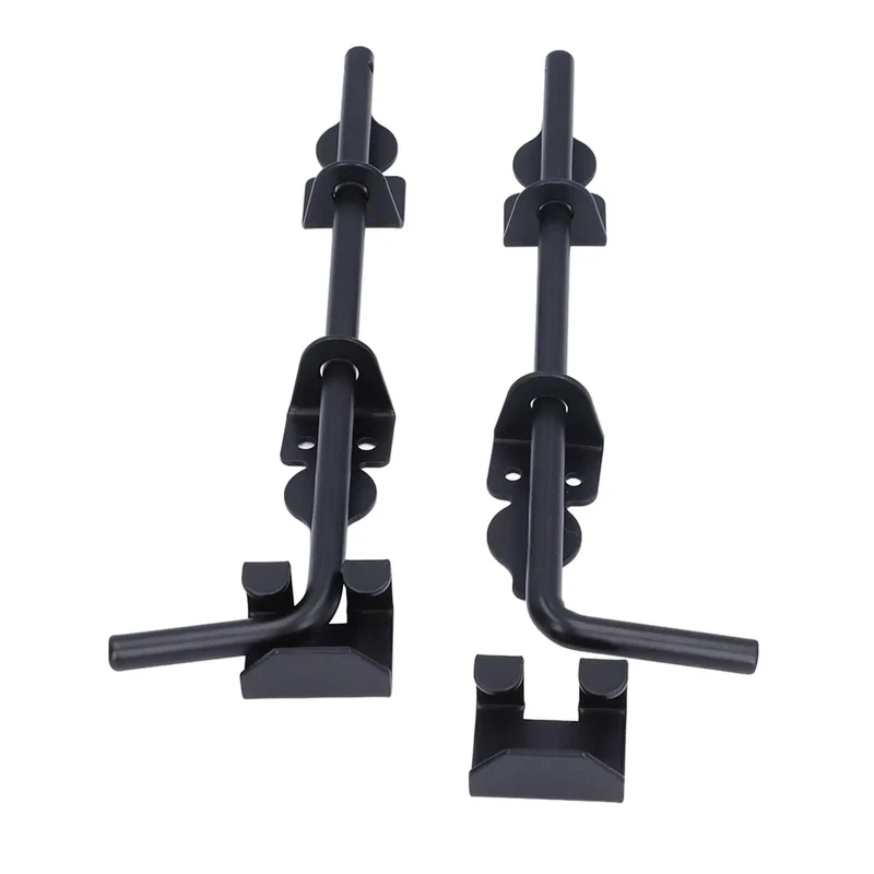 Heavy Duty 12 Inch Gate Drop Rod Forged From Solid Steel With Black Powder Coat Delivers Rock Solid Outdoor Fence Security And Works Like A Charm On Any Vertical Mount