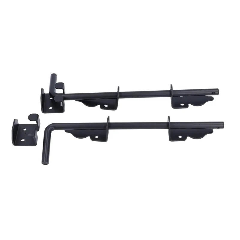 Heavy Duty 12 Inch Gate Drop Rod Forged From Solid Steel With Black Powder Coat Delivers Rock Solid Outdoor Fence Security And Works Like A Charm On Any Vertical Mount