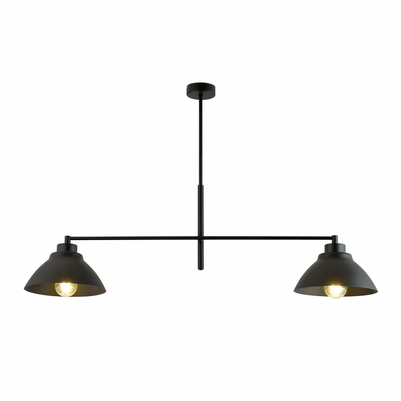 Lustre Salon Industriel Noir