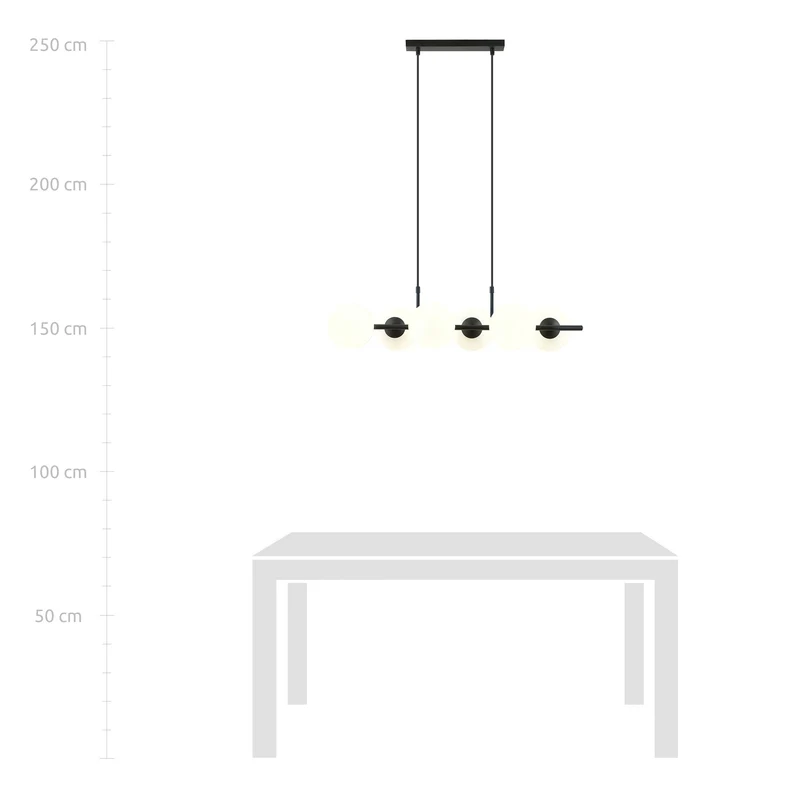 Chandelier Moderne Suspension Boule Verre