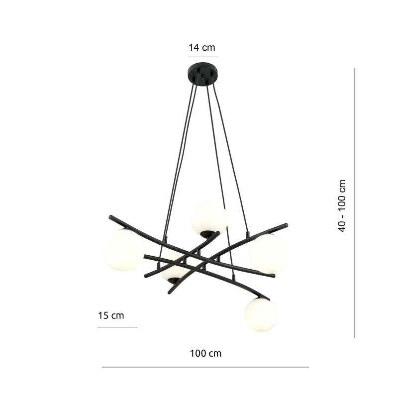 Lustre Suspension Boule En Verre