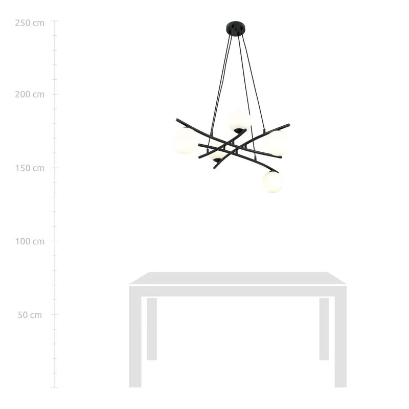 Lustre Suspension Boule En Verre