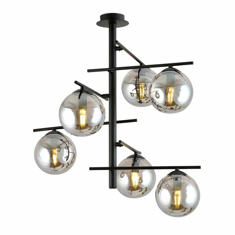 Lustre Verre Et Metal