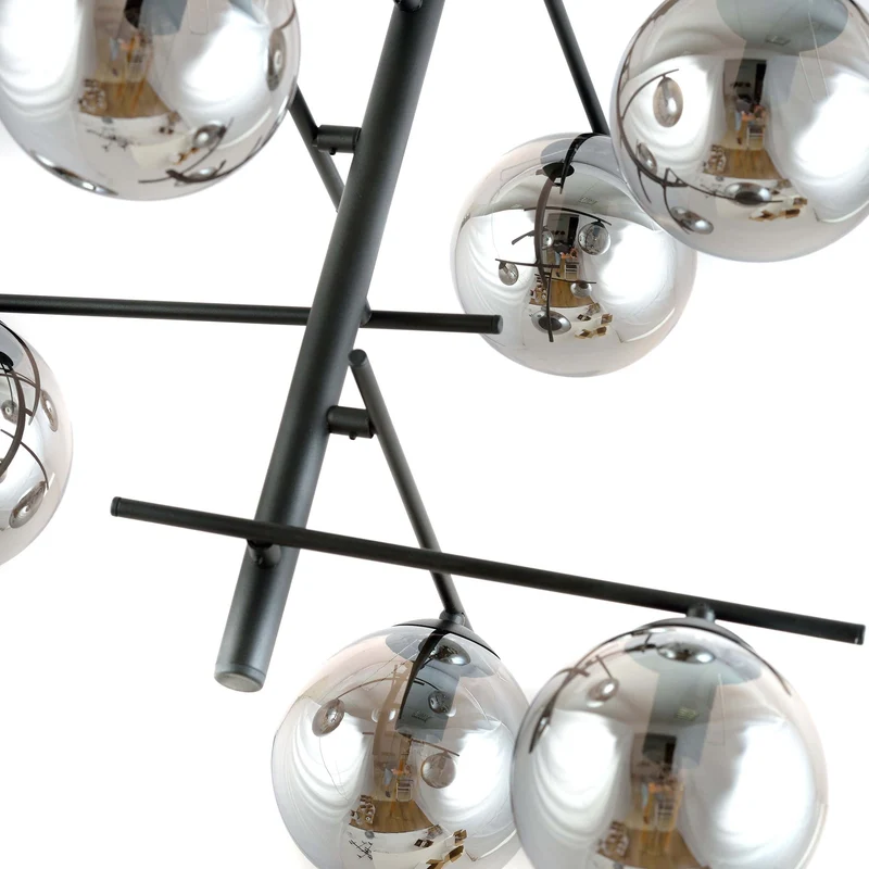 Lustre Verre Et Metal