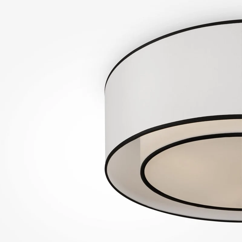 Plafonnier Rond Noir