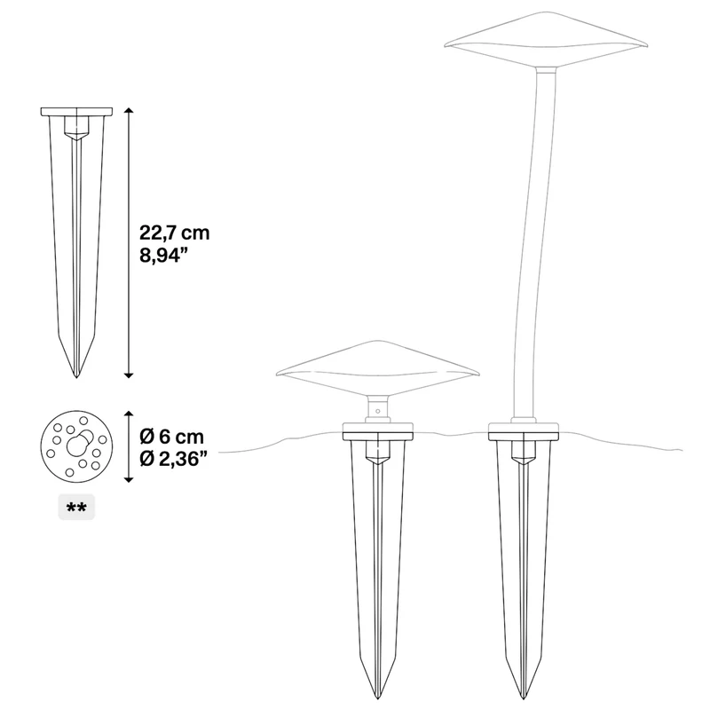 Lodes Kinno Bollard Spike
