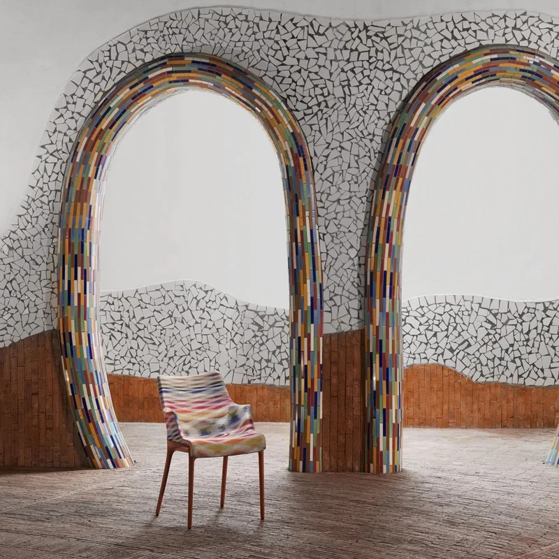Kartell Eleganza Nia Chair - Melange Fabric