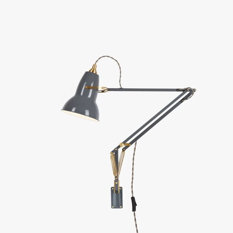 Anglepoise Original 1227 Brass Lamp with Wall Bracket