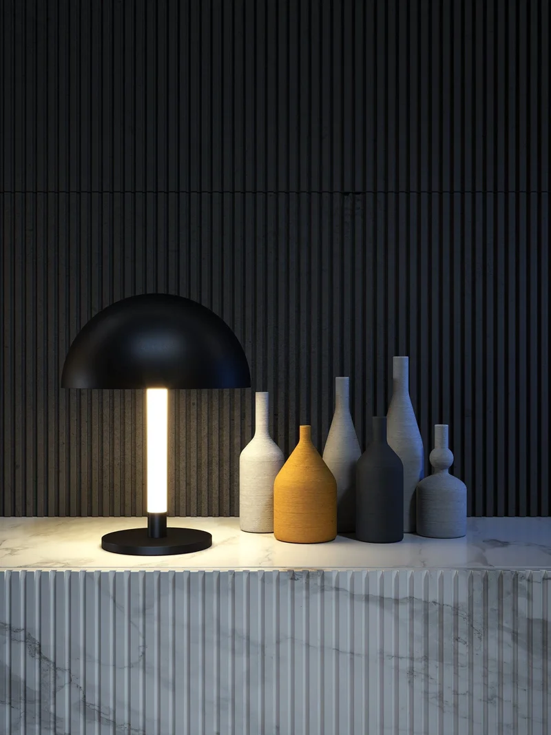 Lampe Design Metal Noir
