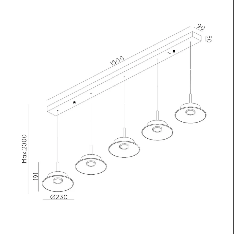 Industriel Luminaire Suspendu