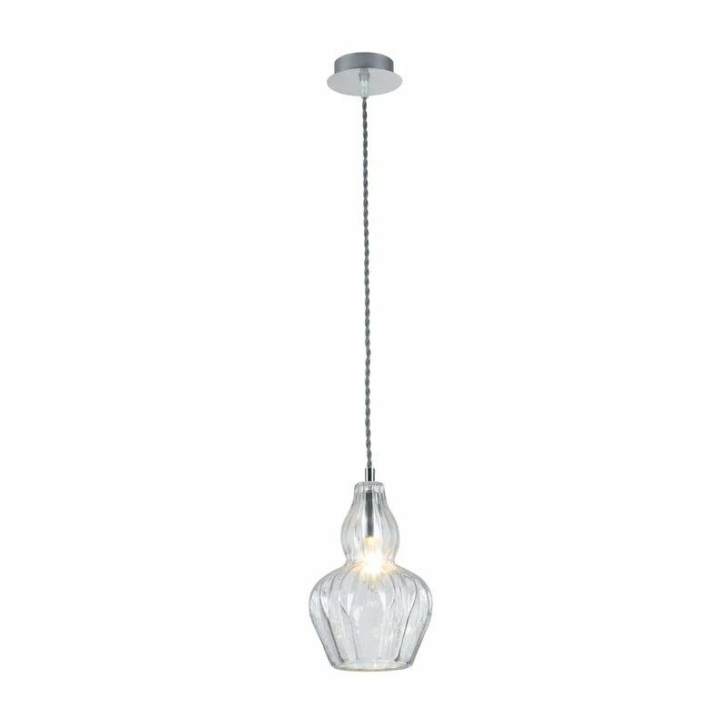 Luminaire Suspension En Verre Transparent