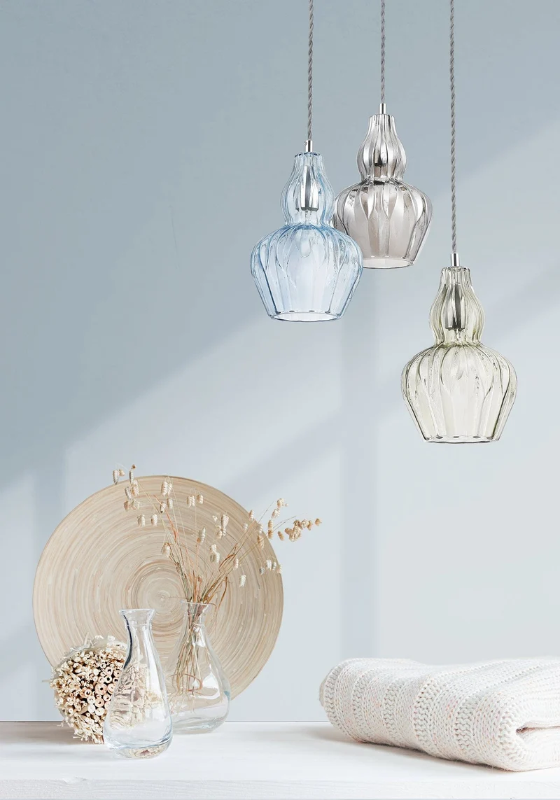Suspension En Verre Transparent