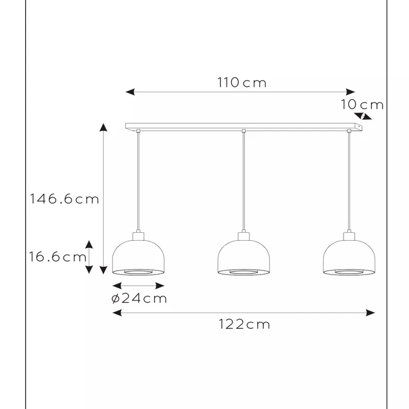 Luminaire Suspension Globe Transparent
