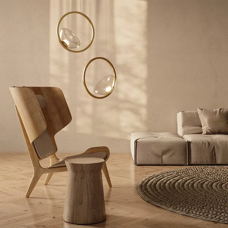 Lampe Suspension Doré