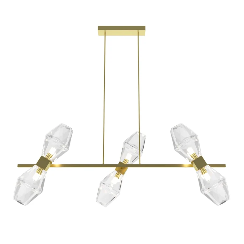 Suspension Verre Et Or