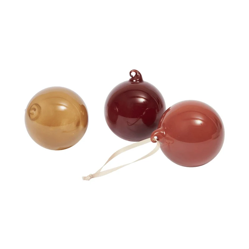 Ferm Living Glass Baubles - Set of 3