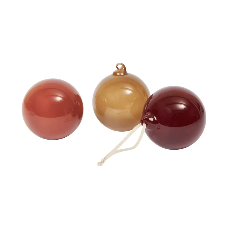 Ferm Living Glass Baubles - Set of 3